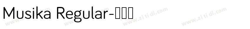 Musika Regular字体转换